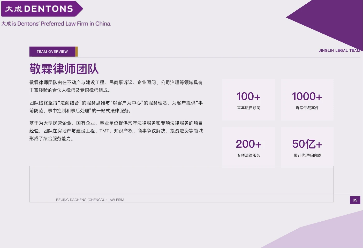 敬霖律师团队介绍册第9页